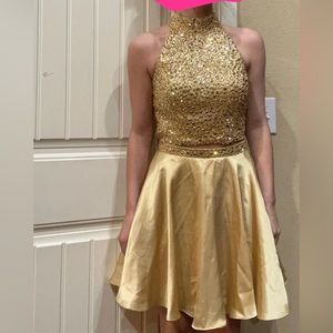 Gold Sherri hill.